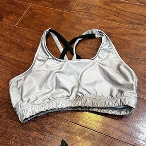 Varsity Spirit Gray Sports Bra Size Medium